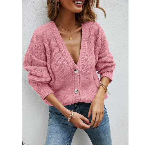 cardigan rose femme