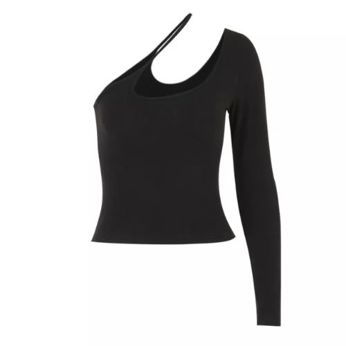 haut asymétrique noir body en ligne