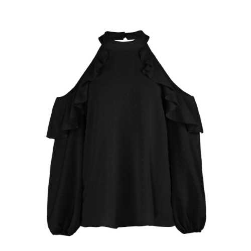 blouse blanche épaules dénudées haut tendance