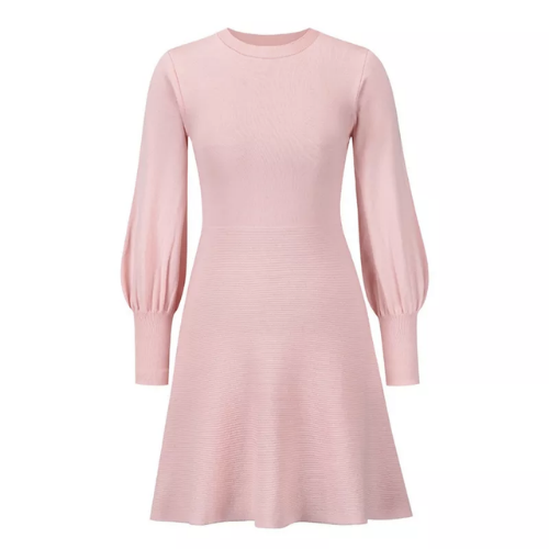 robe courte rose à volants mode femme