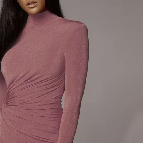 robe rose moulante longue la selection parisienne