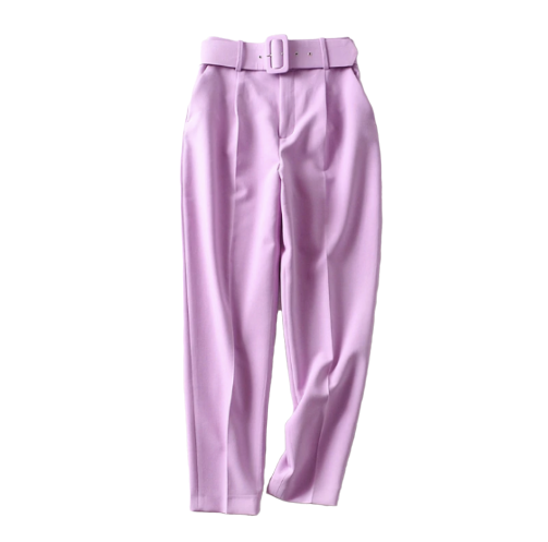 haute avec ceinture femme lavande