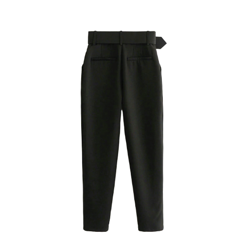 haute avec ceinture femme noir