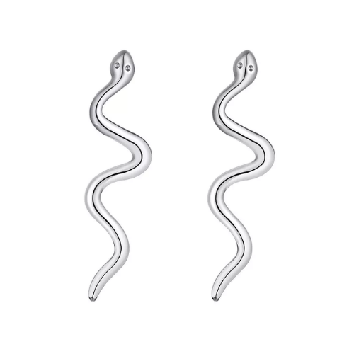 boucles doreilles pendantes torsadées argent acier inoxydable