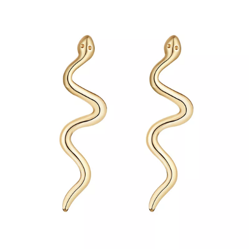boucles doreilles pendantes torsadées dorées acier inoxydable