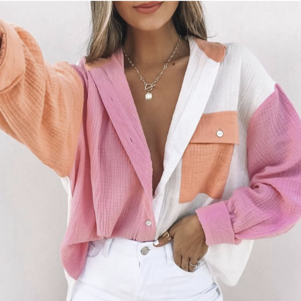 Chemise patchwork Gaillon mode femme L'Atelier des Parisiennes