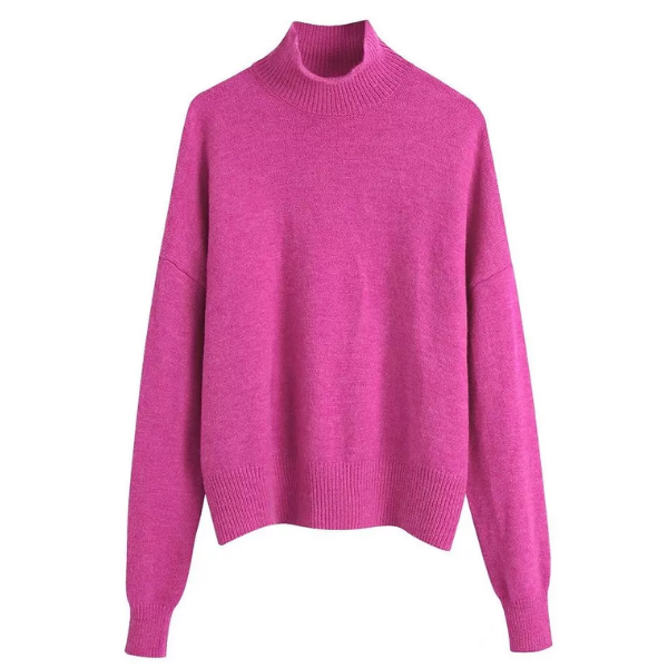 pull tendance rose fushia femme