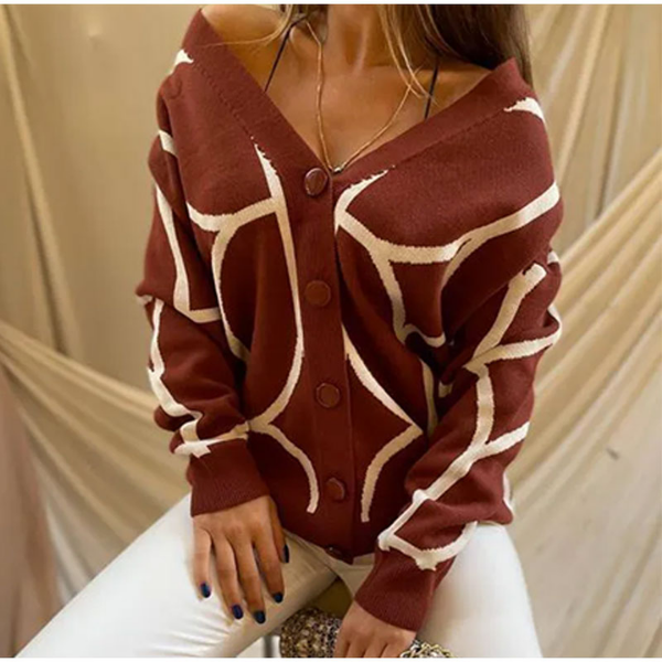 cardigan gilet tendance automne hiver 2022 marron