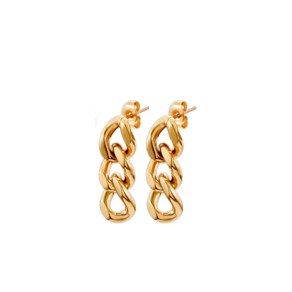 boucles doreilles pendantes torsadées or rose (2)