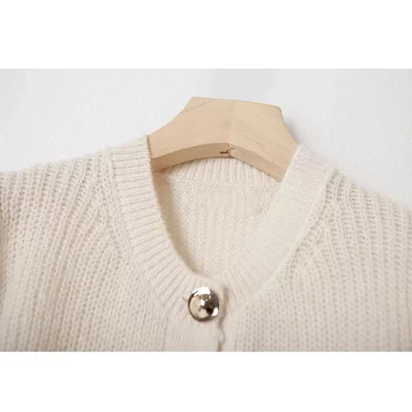 Cardigan blanc mohair chic femme pas cher en ligne