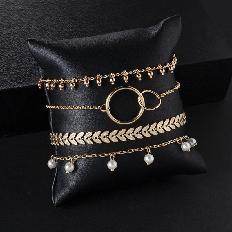 bracelet breloque multiple doré femme boho chic