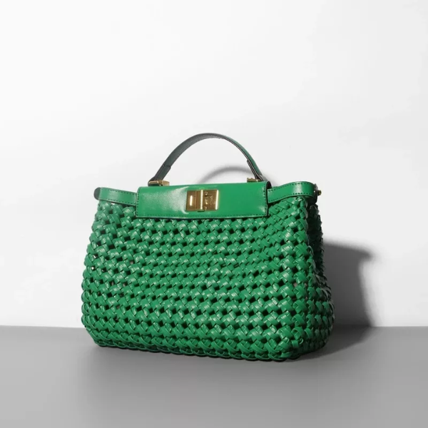 sac à main vert en cuir chic 2022