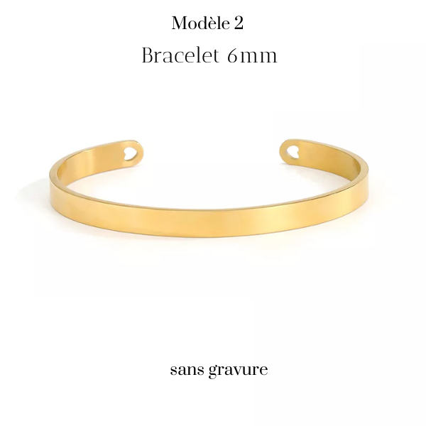 bracelet jonc gravure personnalisée boutique bijoux en ligne