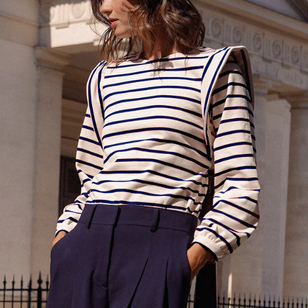 marinière à volants chic femme
