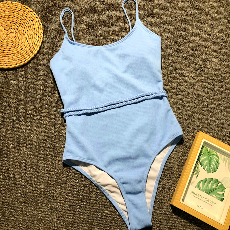 Maillot de bain 1 pièce femme bleu 1