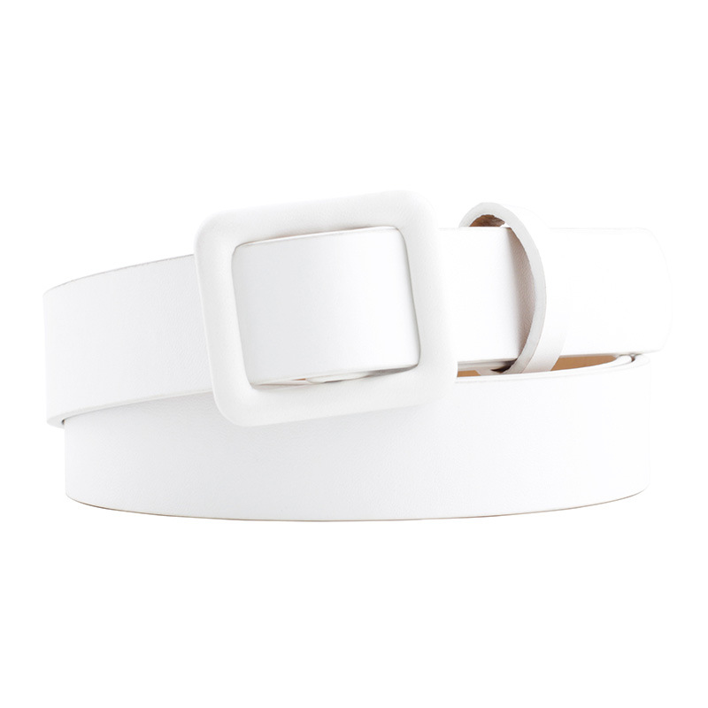 ceinture blanche femme boucle carrée