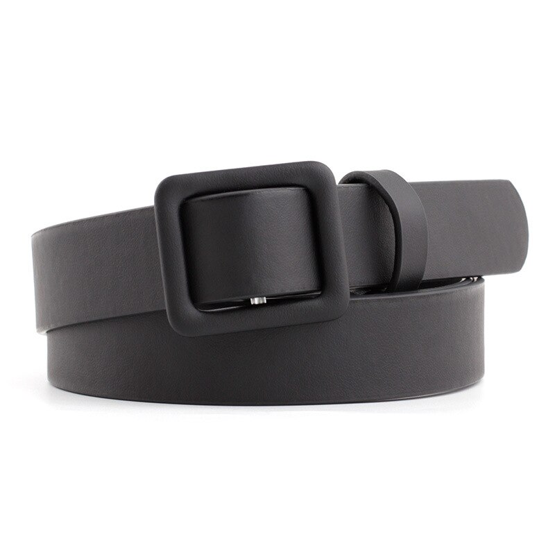 ceinture noire femme boucle carrée