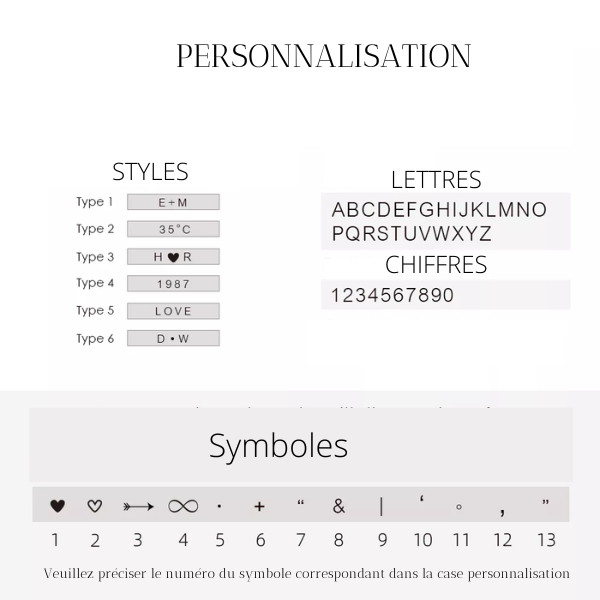 bracelet message personnalisé tendance en ligne