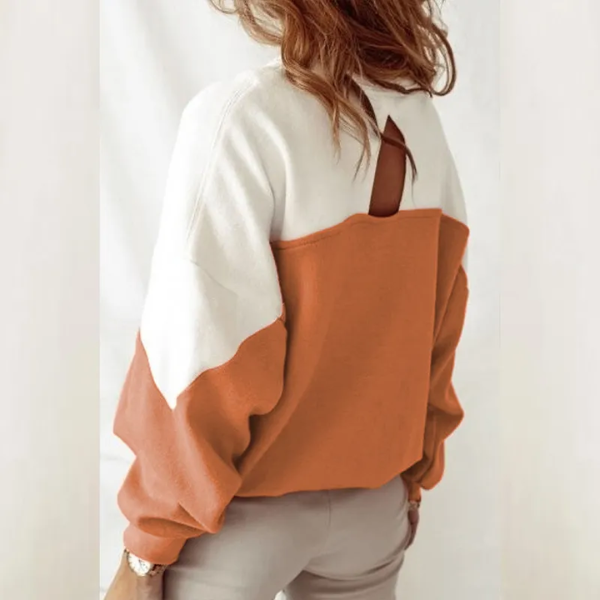 pull à col rond dos ouvert femme