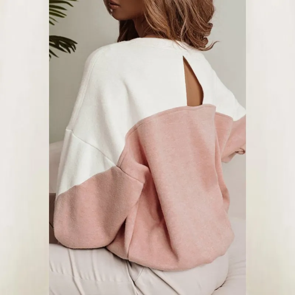 pull à col rond  joli dos femme