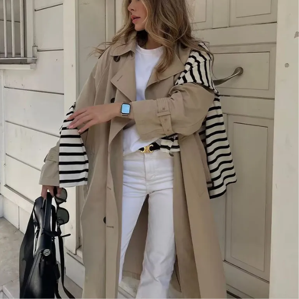trench long beige femme petit prix