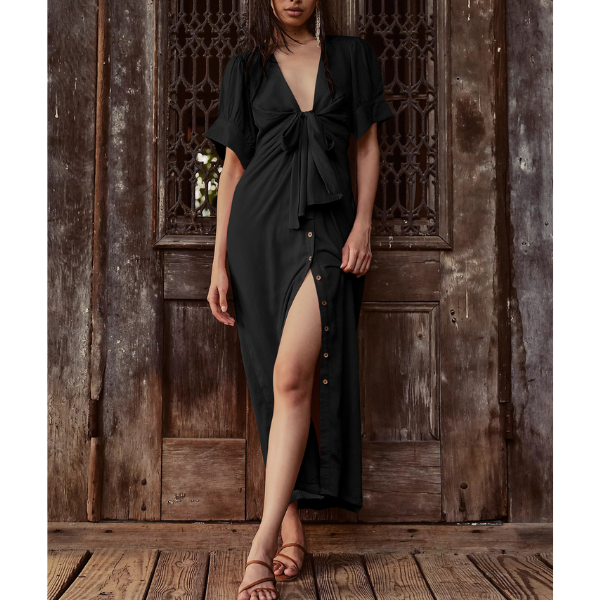 robe longue noire originale