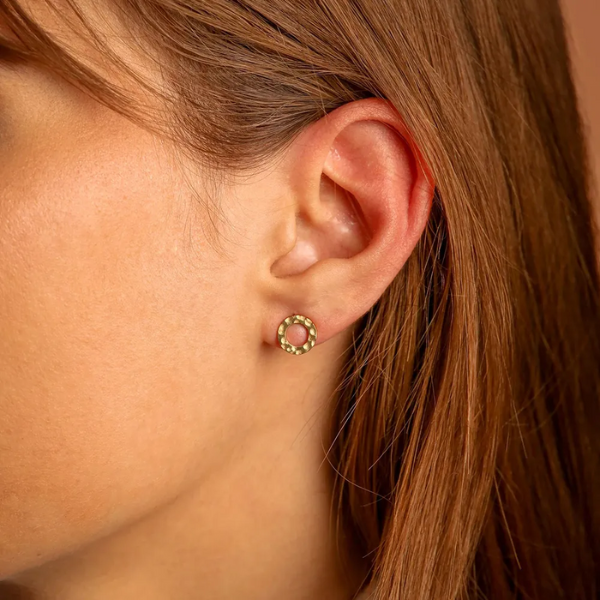 boucles doreilles vintage en acier inoxydable