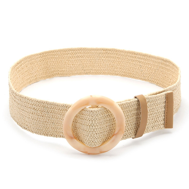Ceinture Femme Tressée Argent Pailletée - Boucle Ronde - Taille 80/90 Cm - Occasion