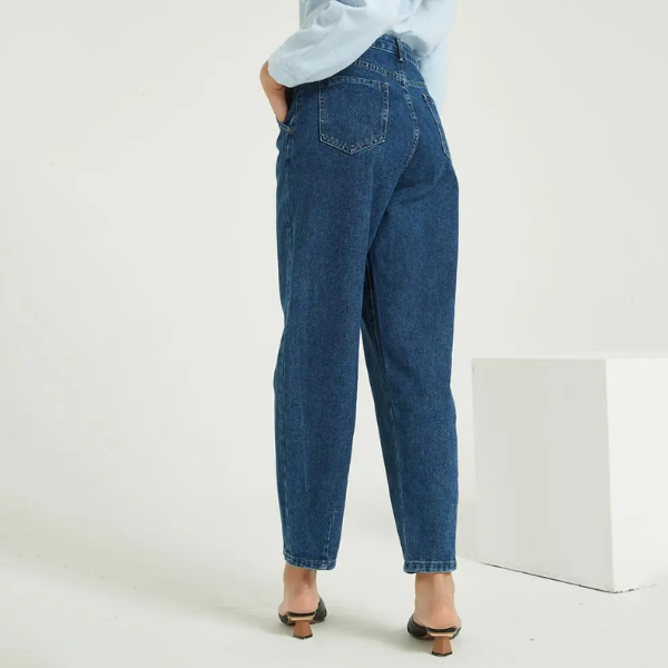 jean taille haute carotte femme