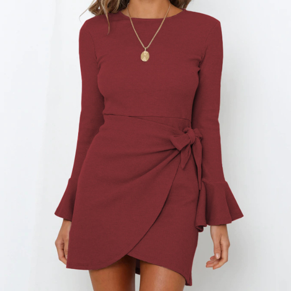robe bordeaux chic élégante