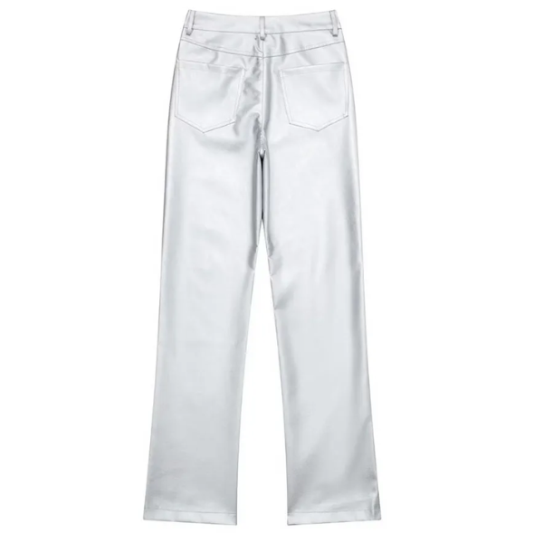 pantalon argenté pas cher femme