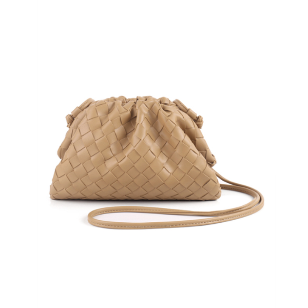 mini sac à main camel en cuir
