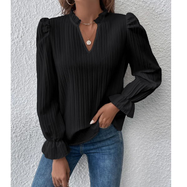 chemisier noir femme