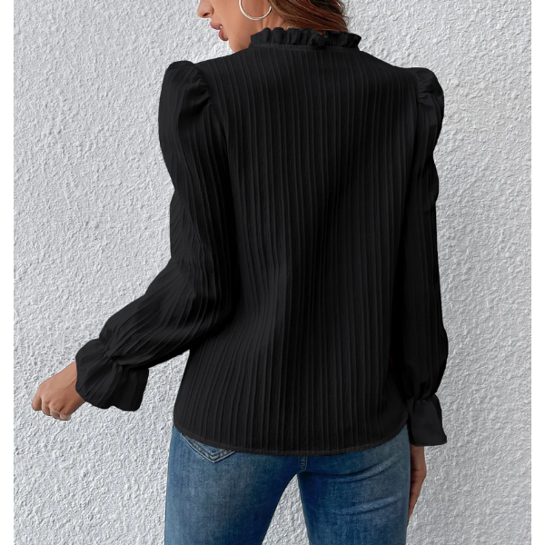 blouse noire chic femme