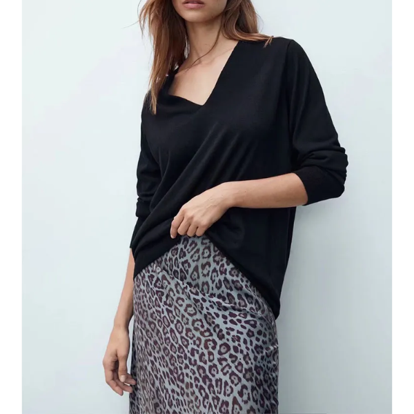 jupe taille haute imprimée léopard femme chic