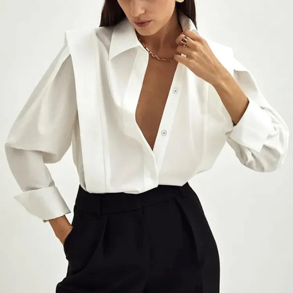 chemisier blanc original femme