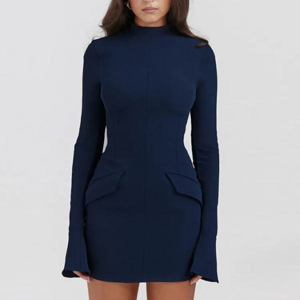 mini robe bleu marine sexy chic femme