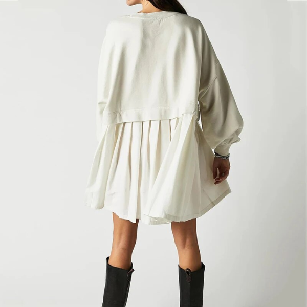 robe courte pull plissée femme tendance hiver