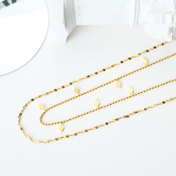 collier double rang vintage femme