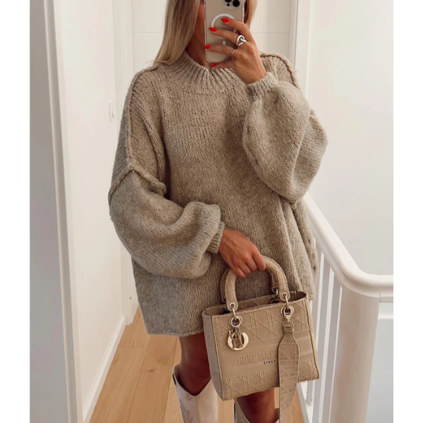 pull beige luxe pas cher femme