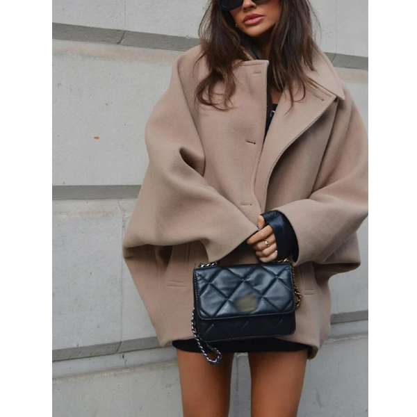 manteau chic court laine cachemire