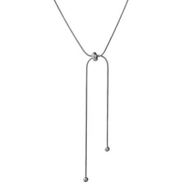 collier argent long sautoir style boho chic