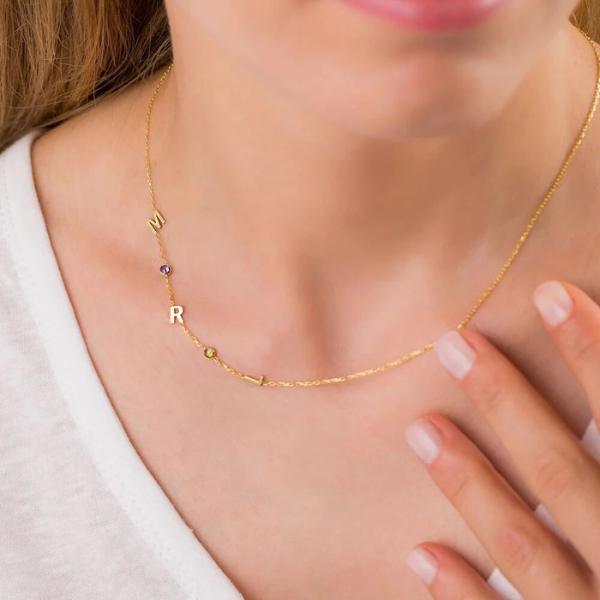 collier pierre précieuse or