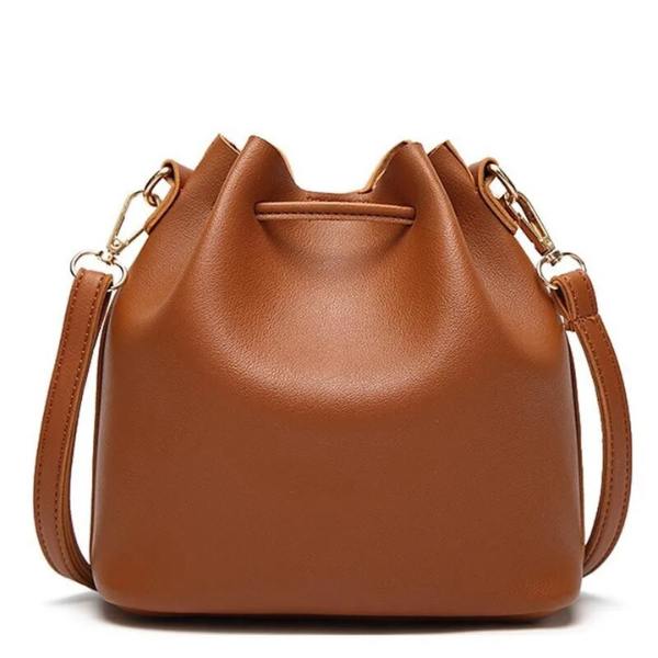 sac seau à bandoulière cuir femme