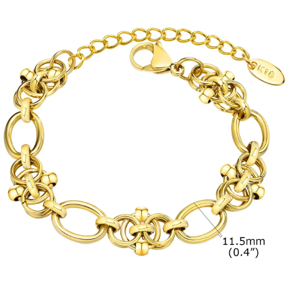 bracelet plaqué or maillons
