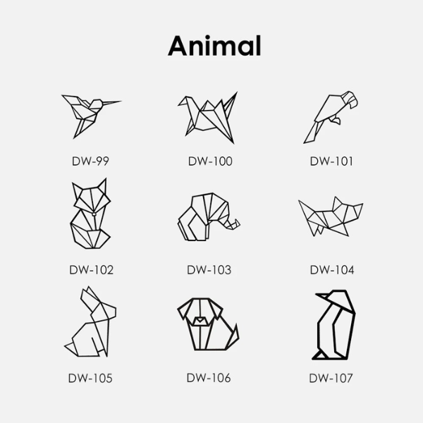 bijou gravé symbole animal géométrique