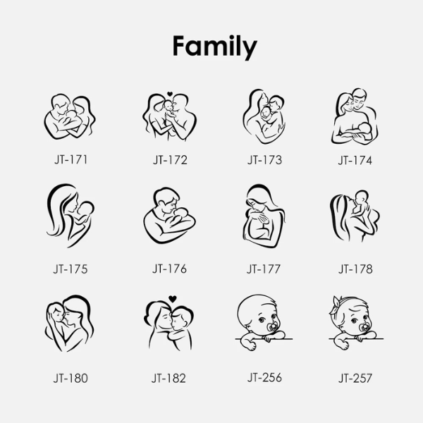 bijou gravé symbole famille