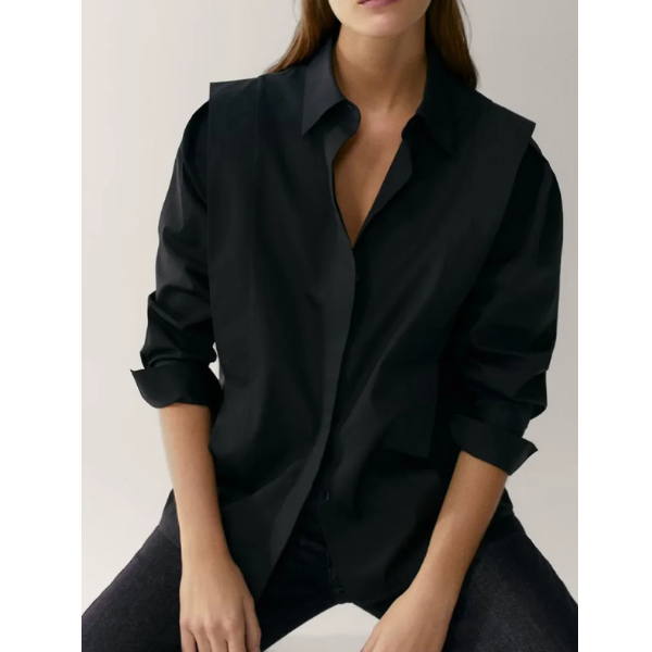 chemisier noir élégant femme en ligne