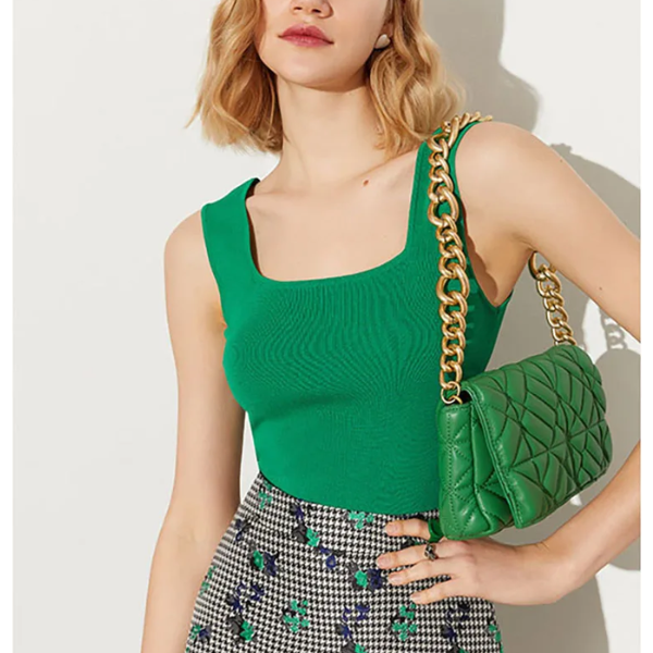 débardeur vert femme