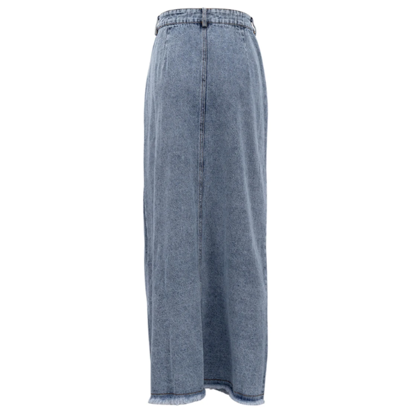 jupe denim femme maxi fendue